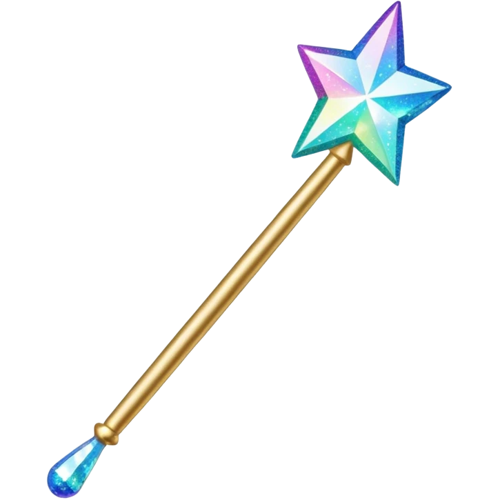 glitter magic wand emoji
