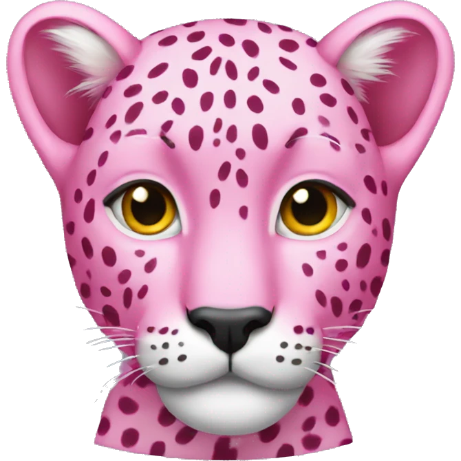 pink cheetah emoji