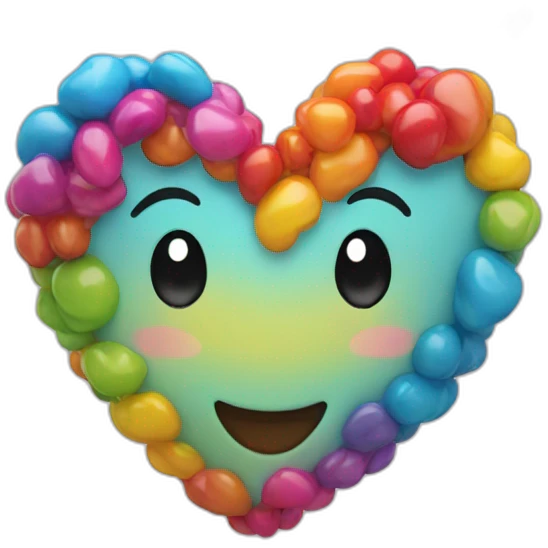 Coeur multicolore emoji