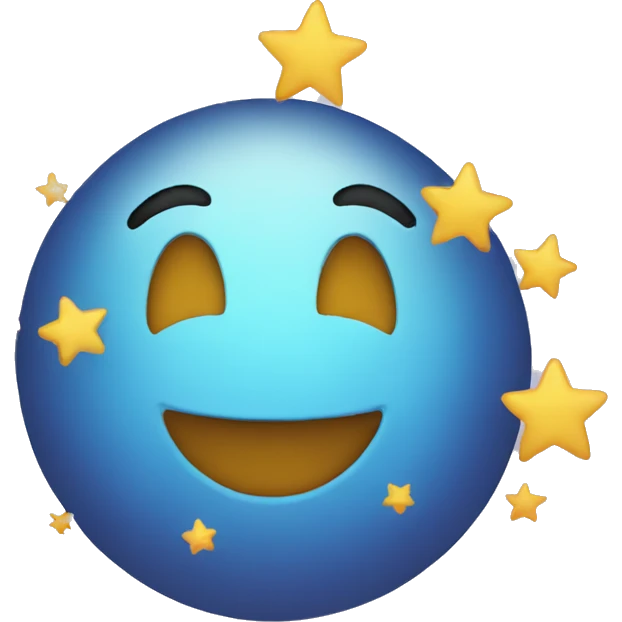 Stars happy emoji