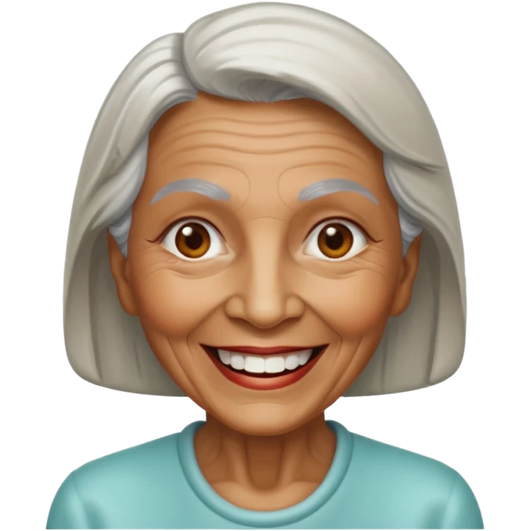 metal painted grandma emoji