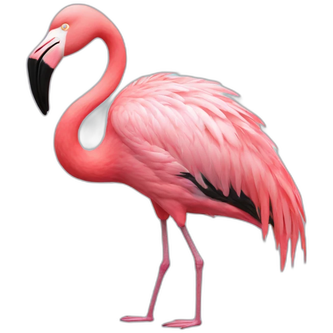 frazzled overwhelmed flamingo emoji