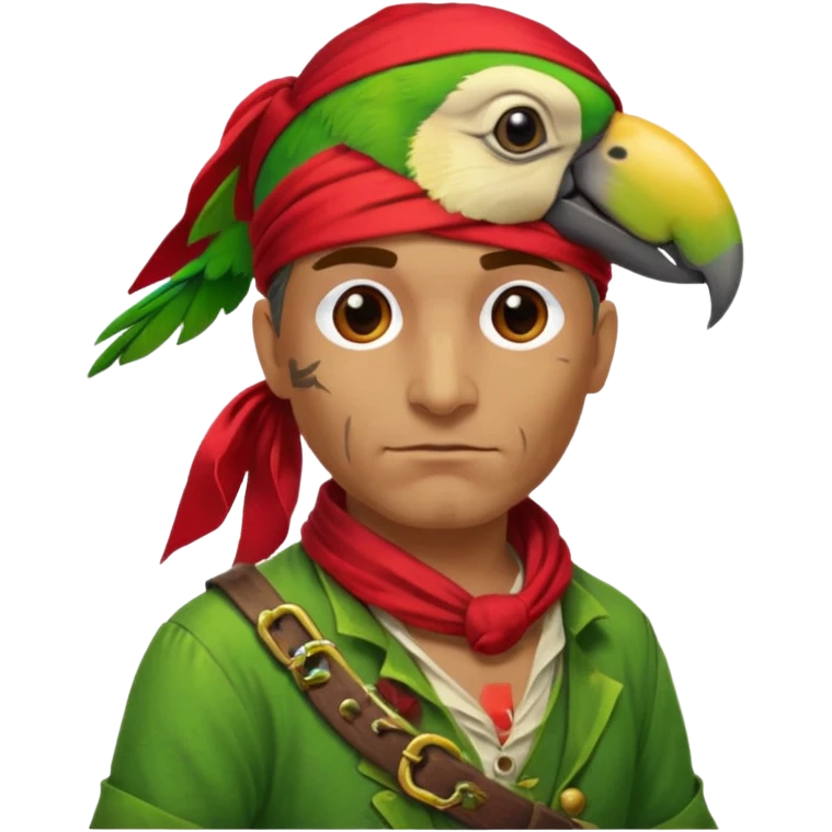 pirate and parrot emoji