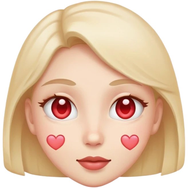 Heart eyes blush face emoji