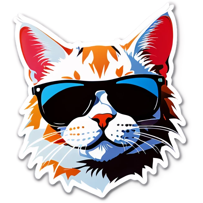 Cat with sunglasses emoji