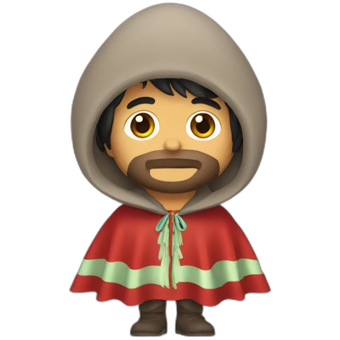 Ringo con poncho peruano emoji