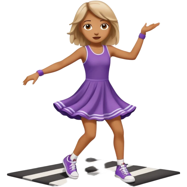 Girl dance on crossroad emoji