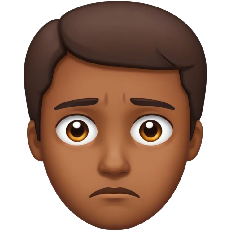 Sad tired annoyed emoji