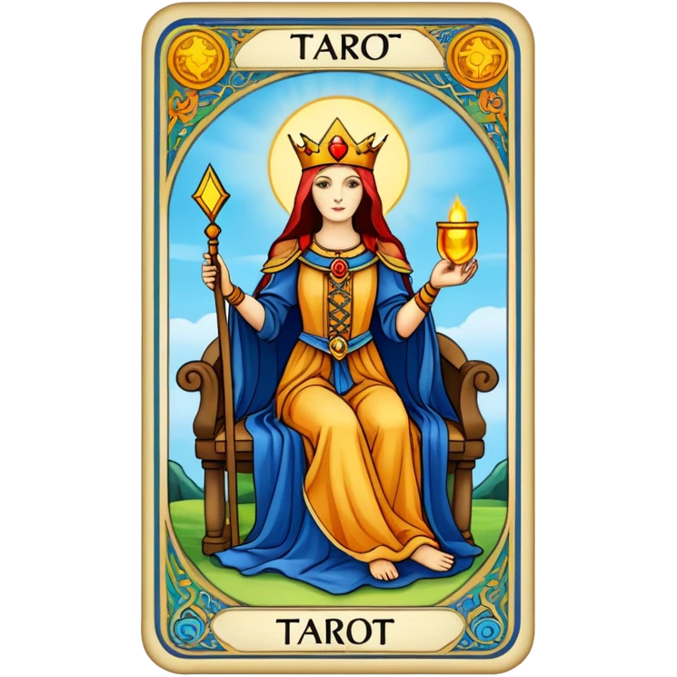 one tarot card emoji