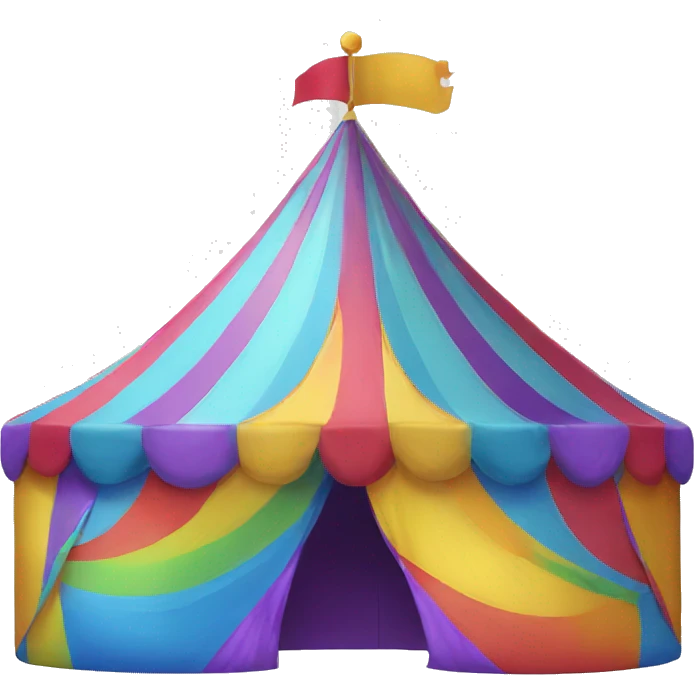 rainbow circus tent emoji