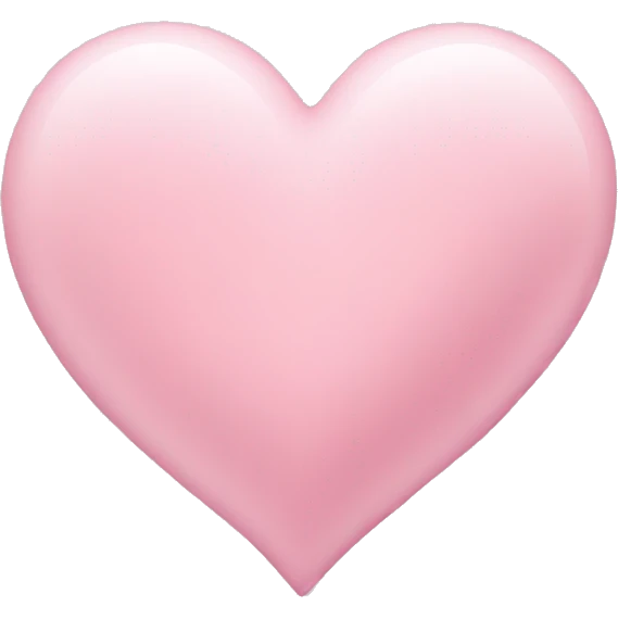 Light pink love heart emoji