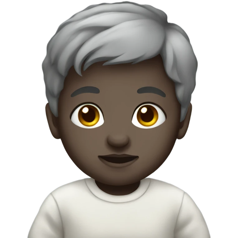 Newborn with grey skin emoji