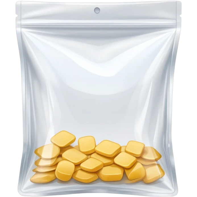 completely empty transparent ziplock bag emoji