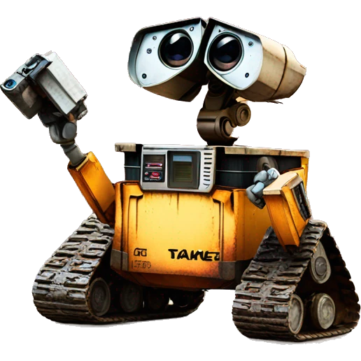 wall-e takinh picture emoji
