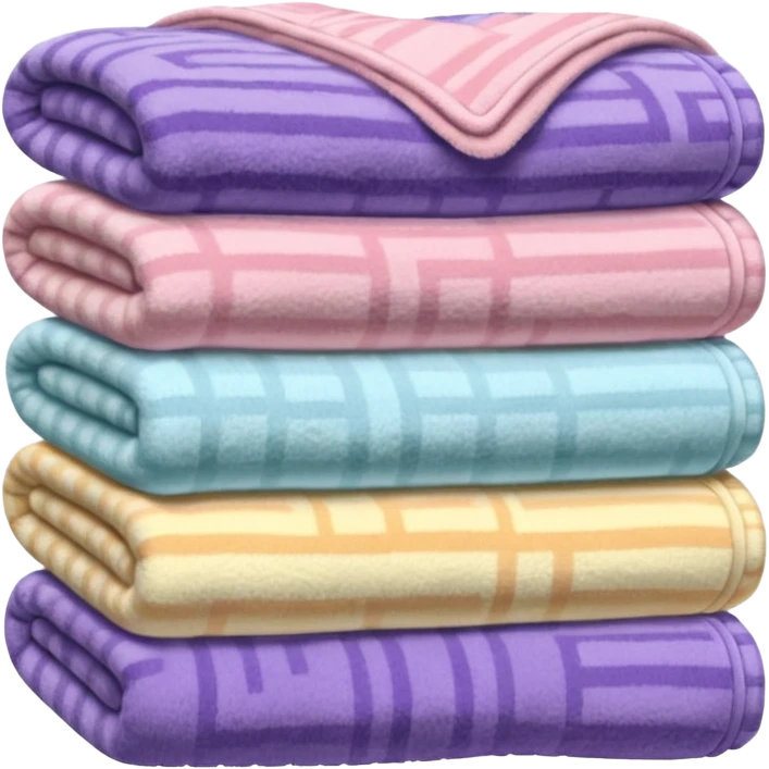 Folded chenille blanket  emoji
