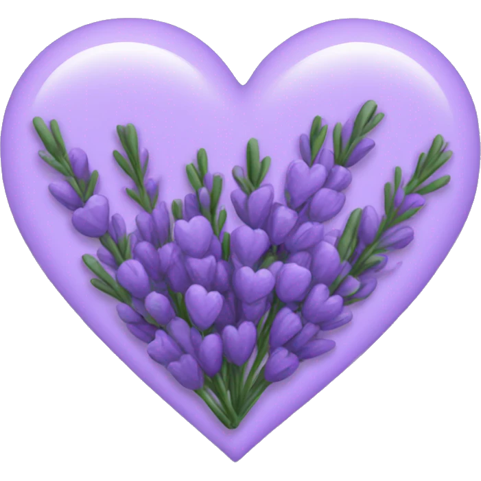 lavender heart emoji
