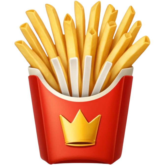 Porzione di patatine media (senza faccina) emoji