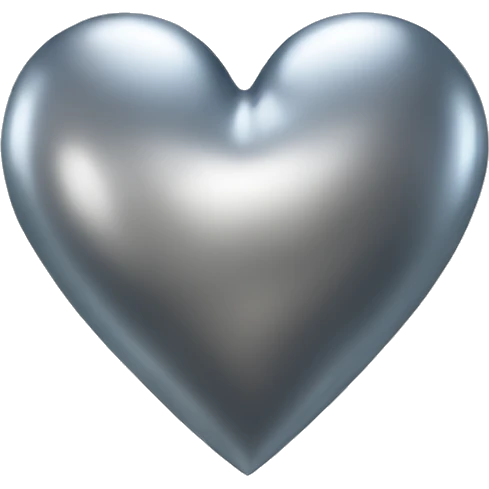 Titanium heart emoji
