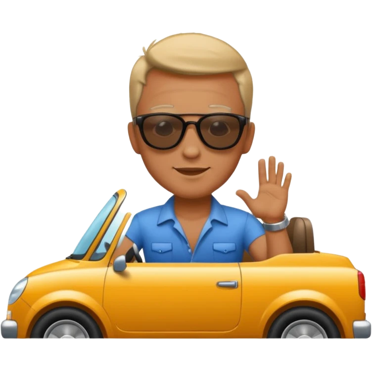 man on vehicle emoji