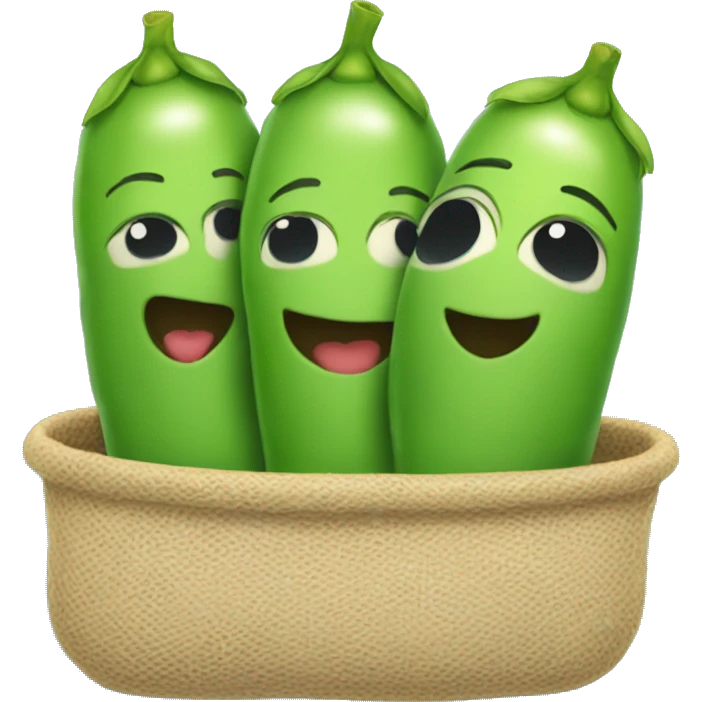 three peas in a pod  emoji