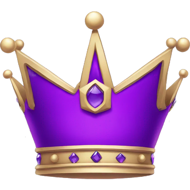 Purple crown  emoji