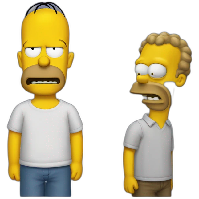 Homer qui étrangle bart emoji