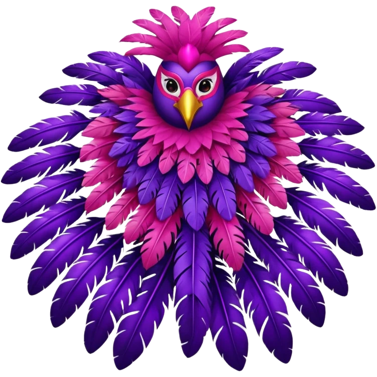 carnival-mas-costume,-red,-purple-and-pink-preferably,-full-costume-feathers-at-the-back- emoji