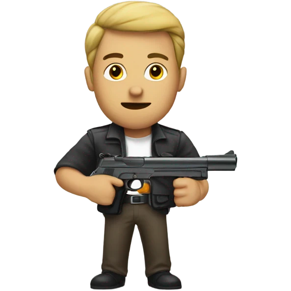 guy with a gun emoji