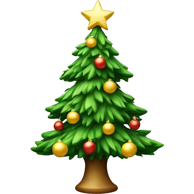 Esthetic Christmas tree emoji