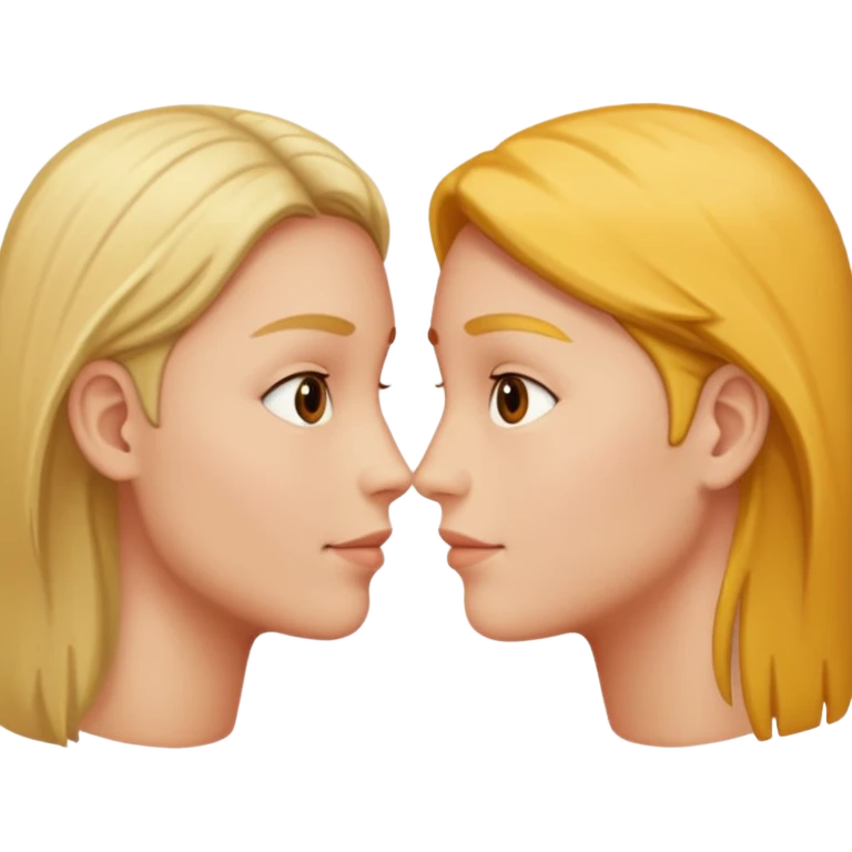 two people having a conversation, facing each other emoji