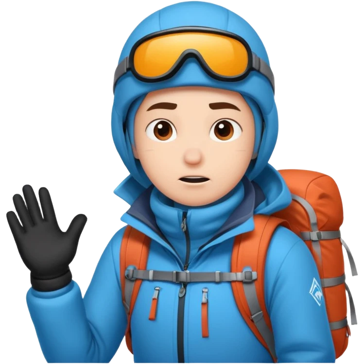 Inoxtag en haut de l’everest  emoji