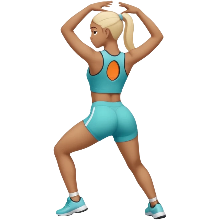 Arched back and twerking  emoji