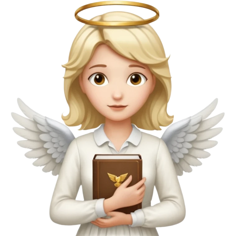 Librarian female angel emoji
