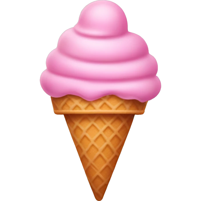 Pink ice cream emoji