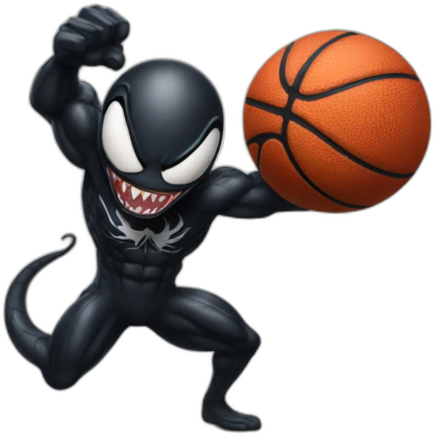 Venom doing sport emoji