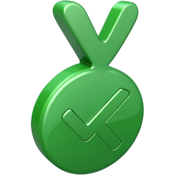 Green tick symbol emoji