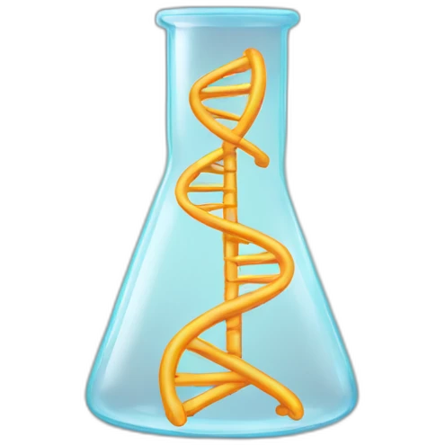 DNA in an Erlenmeyer flask emoji