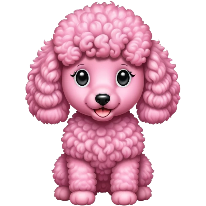 pink poodle  emoji