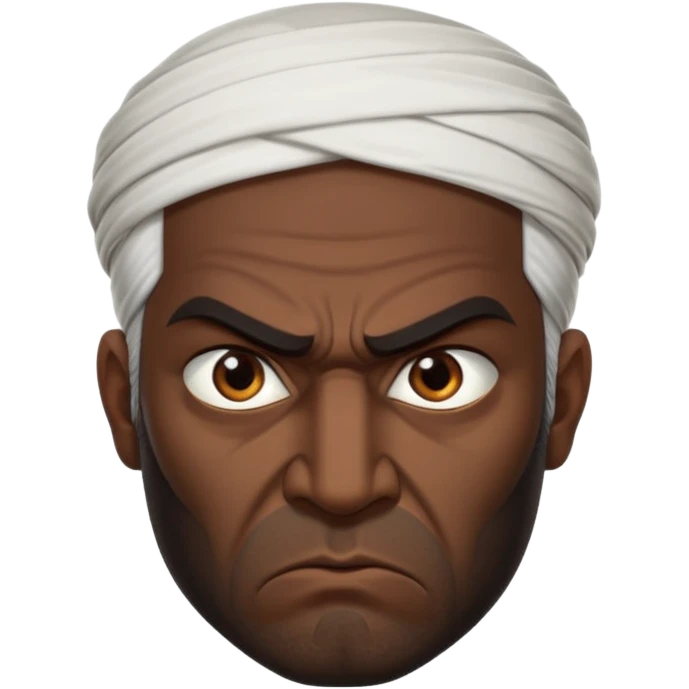 in profile, angry Iranian emoji