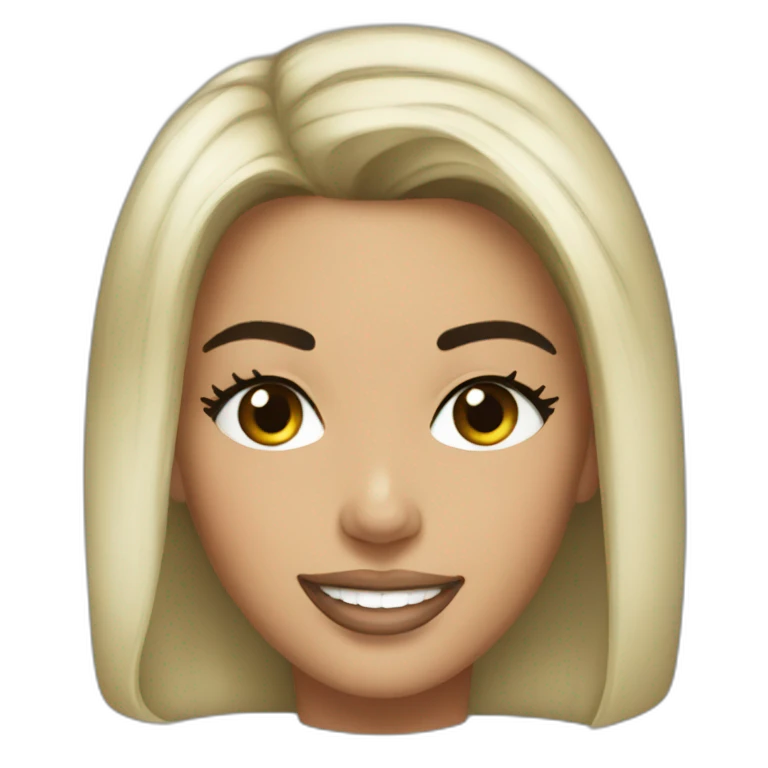 Kim k smiling emoji