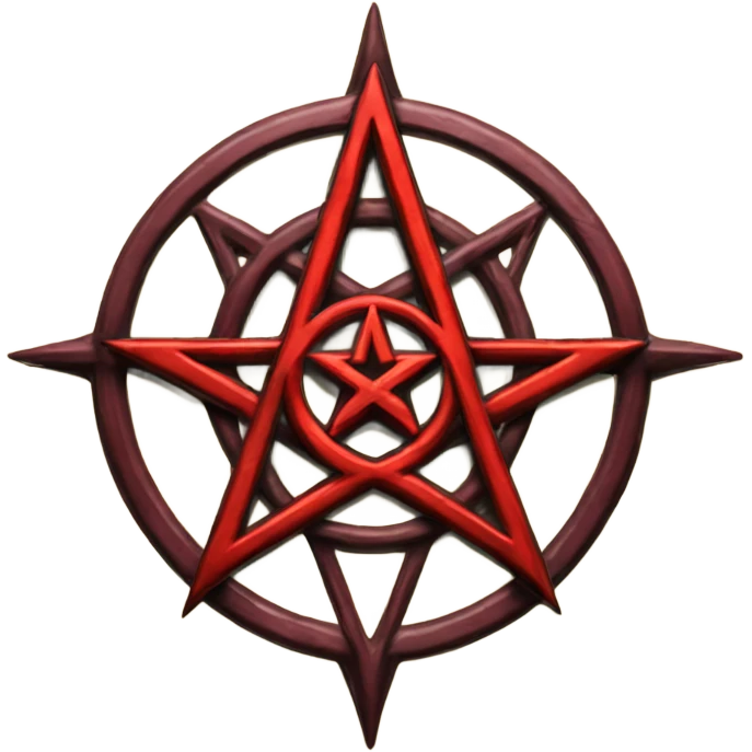 a red pentagram like Helsing emoji
