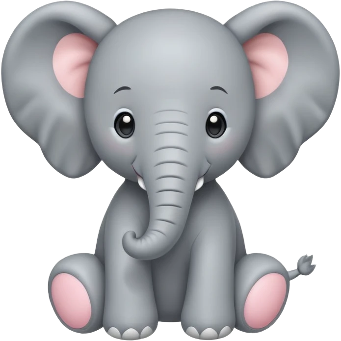 Cute elephant stuffed animal emoji