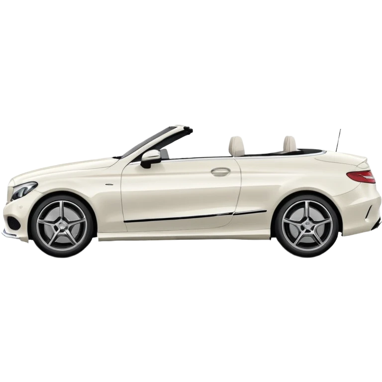 Mercedes c300 cabriolet white emoji