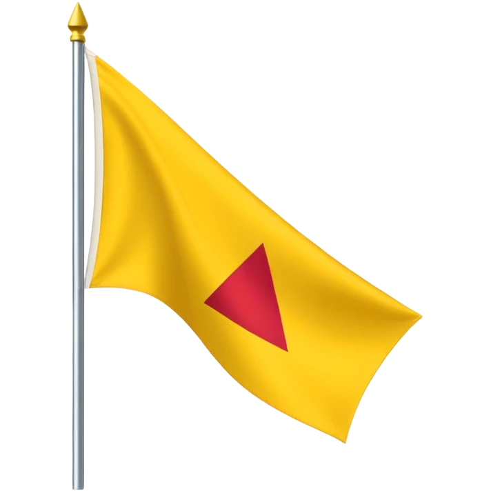 Triangular flag of yellow colour🚩and yadav written on it  emoji