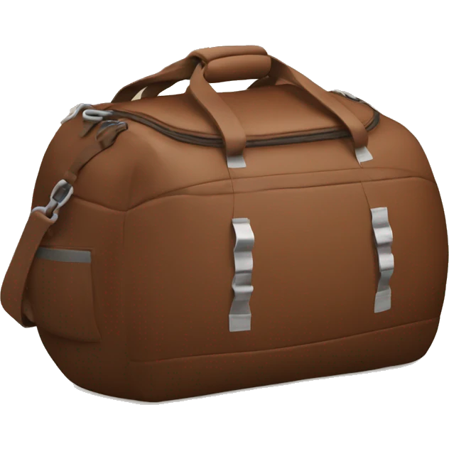 Brown sports bag no label emoji