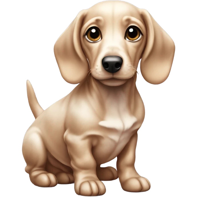 marble dachshund puppy emoji