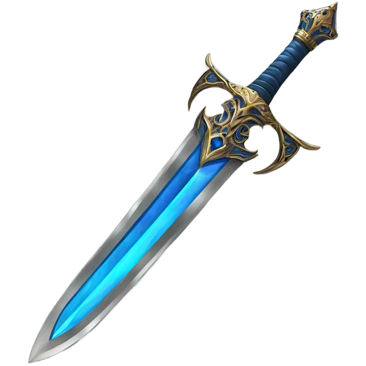 Magic Sapphire sword emoji
