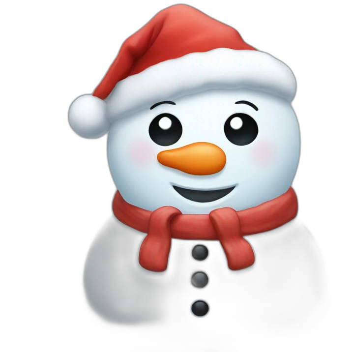 snowman santa emoji
