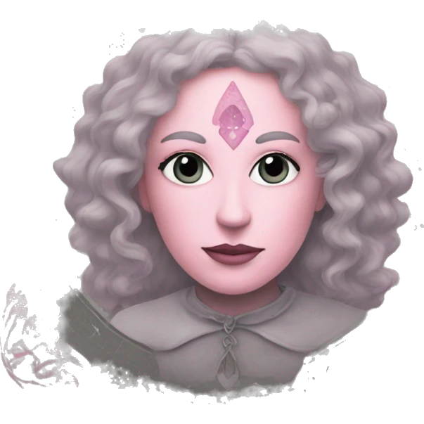 Pink and grey tarot card emoji