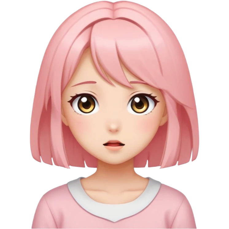 Anime girl clapping cheeks emoji
